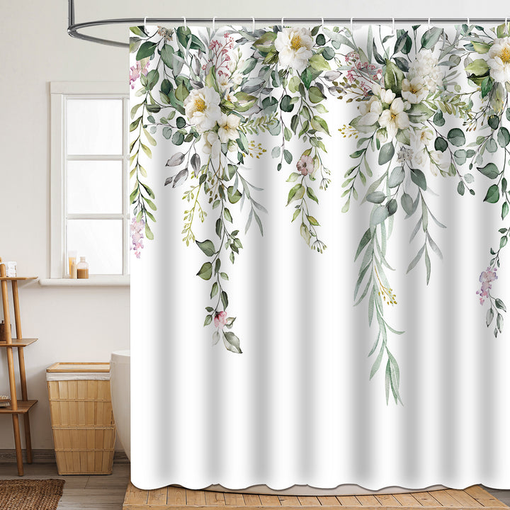 Floral Patterned Bathroom Shower Curtain Stornfield