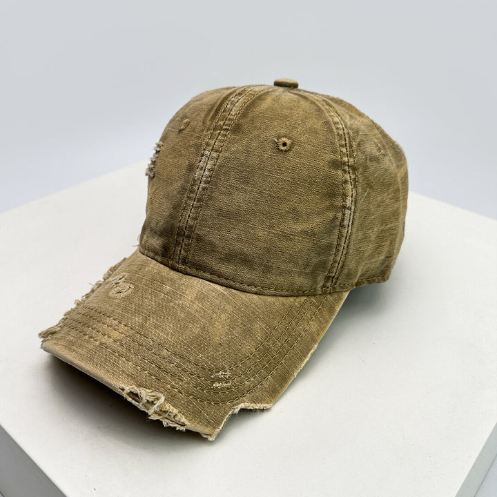 Men's Distressed Denim Baseball Hat Stornfield