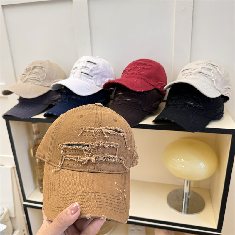 Men's Distressed Denim Baseball Cap Stornfield