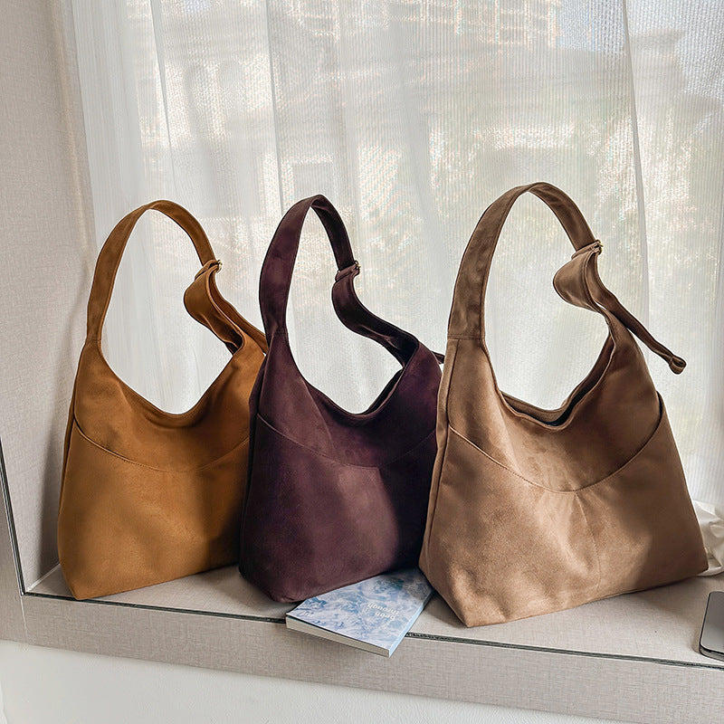 Suede Hobo Bag