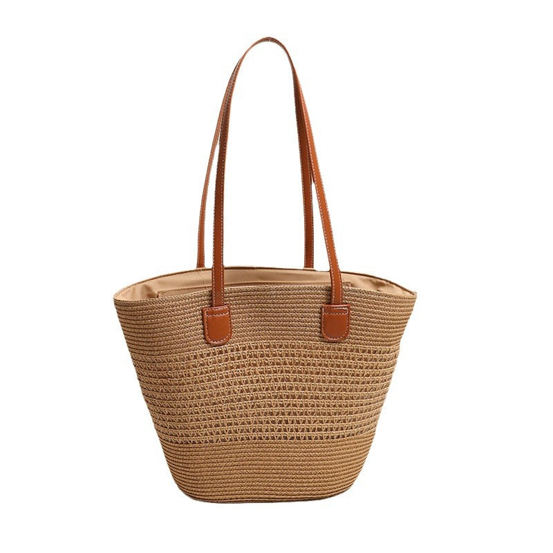 Elegant Bast bag with leather accents Stornfield