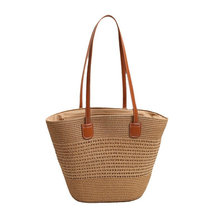 Elegant Bast bag with leather accents Stornfield