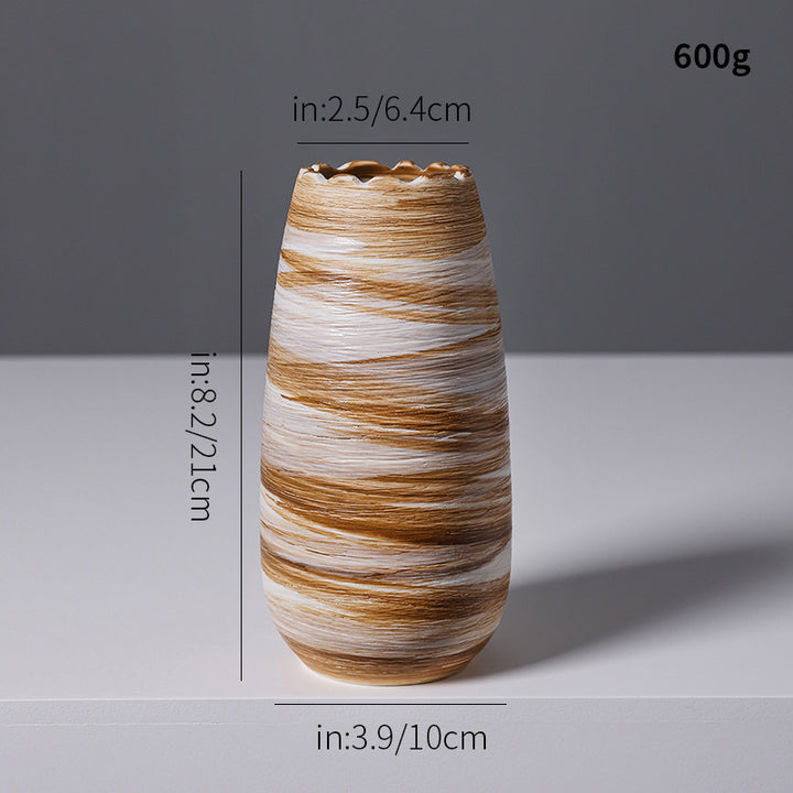 Artistic Spiral Design Ceramic Vase Stornfeild