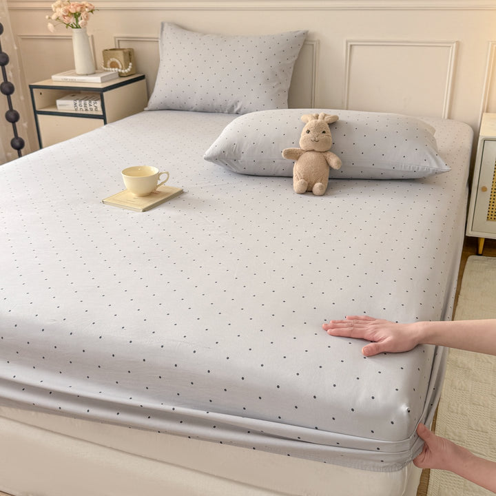 Soft Cotton Polka Dot Fitted Sheet
