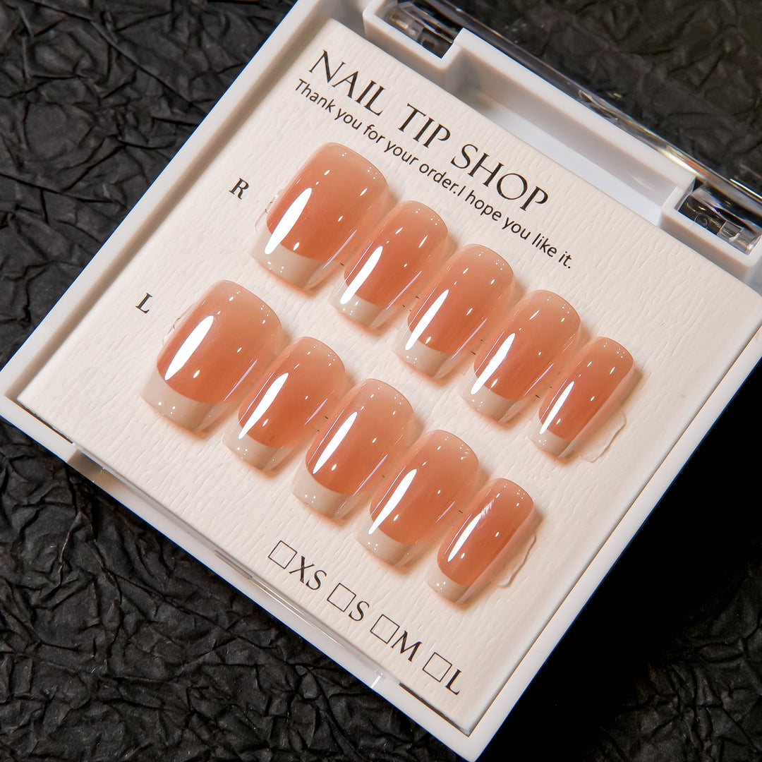 Natural Glossy Press-On Nail Tips