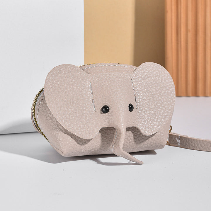 Cute Elephant-Themed Zippered Coin Purse Stornfield