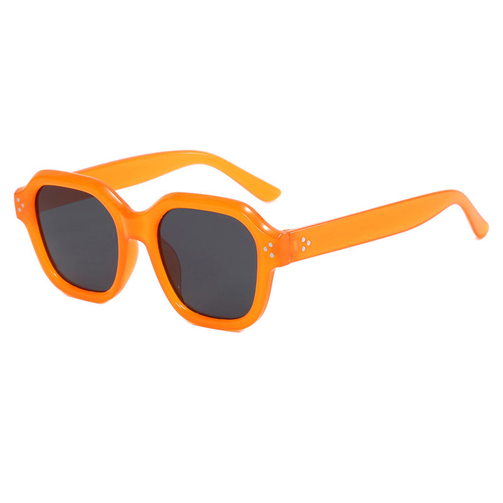 Ladies fashionable square sunglasses with mirrored lenses Stornfield