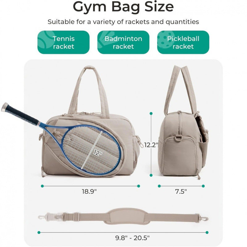 Multifunctional sports bag with integrated compartments for tennis accessories Stornfield
