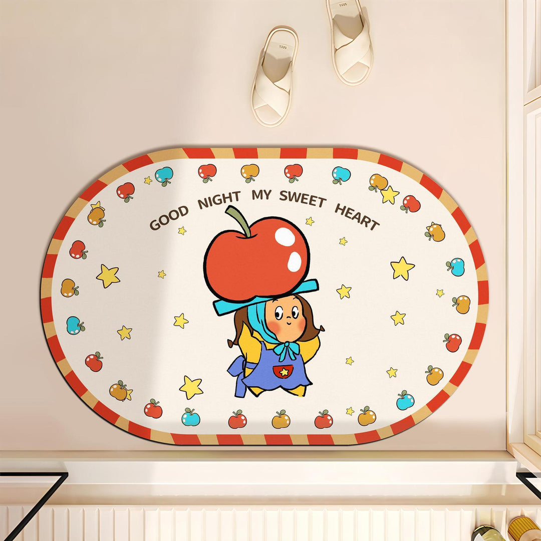Cartoon-Themed Cushioned Bath Mat