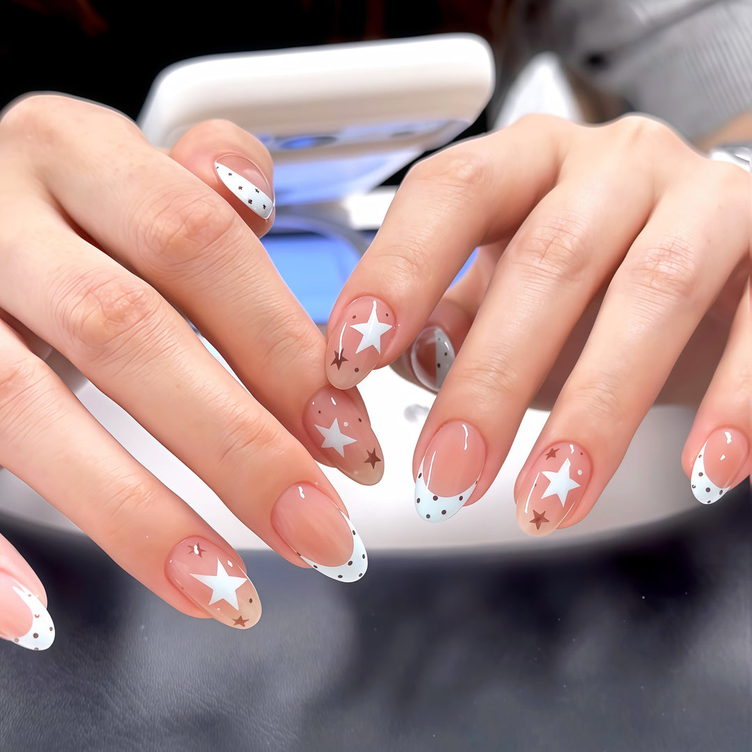 Starry Themed Press-On Nail Set