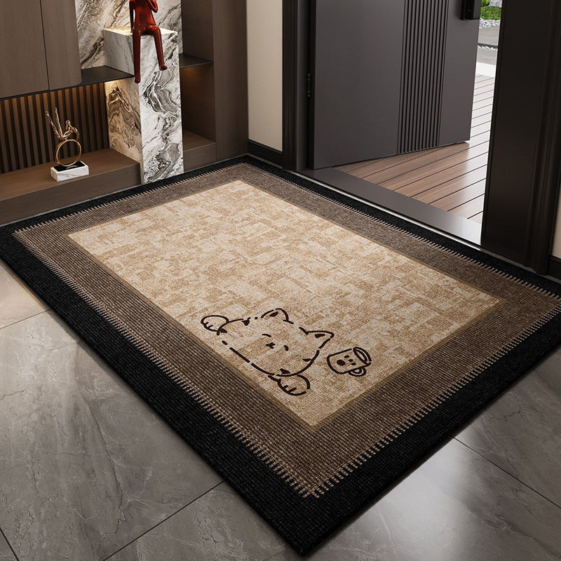 Whimsical Dog-Themed Entrance Rug
