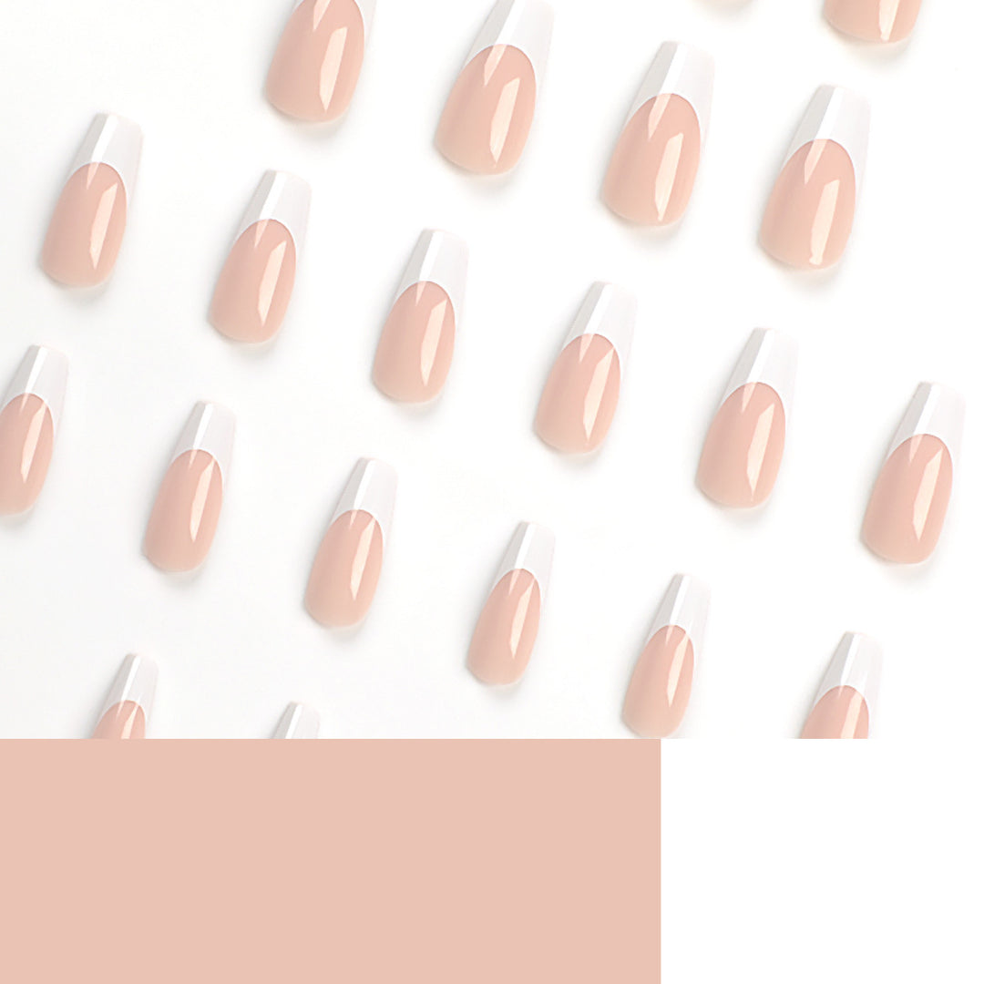 Artful nail extensions with elegant French tips Stornfield