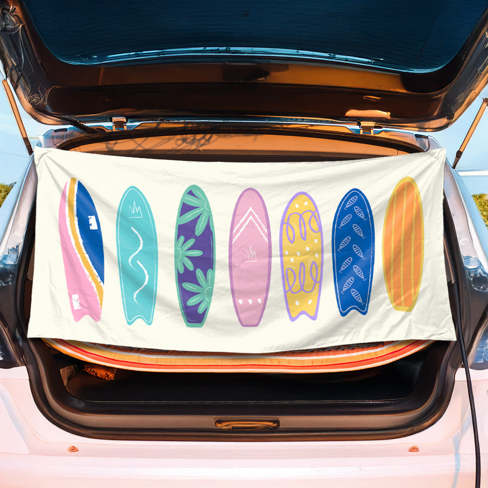Multifunctional beach towel with cheerful fruit pattern Stornfield