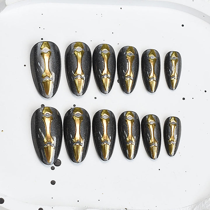 Metallic Decorative Press-On Nail Tips Stornfield
