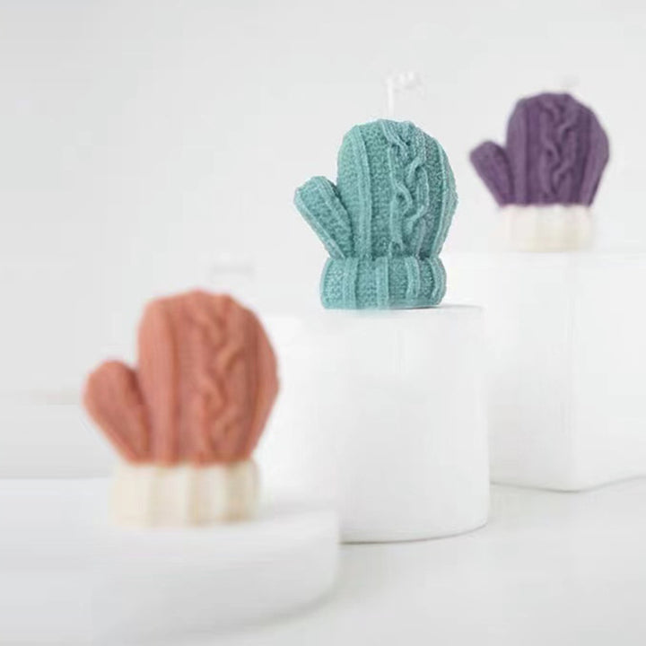 Soft Cable-Knit Baby Mittens with Elastic Cuff and Attached Wrist Cord