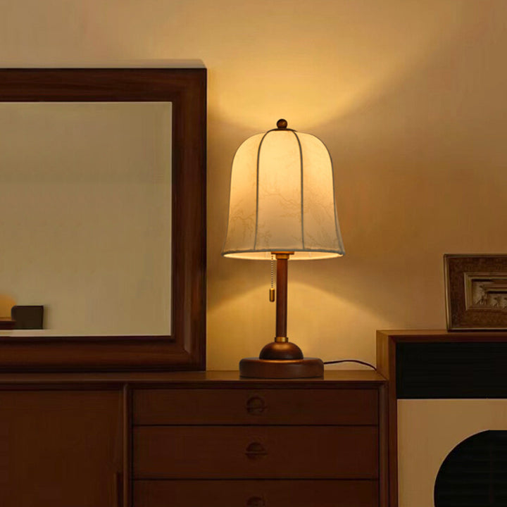 Classic Table Lamp with Elegant Fabric Shade