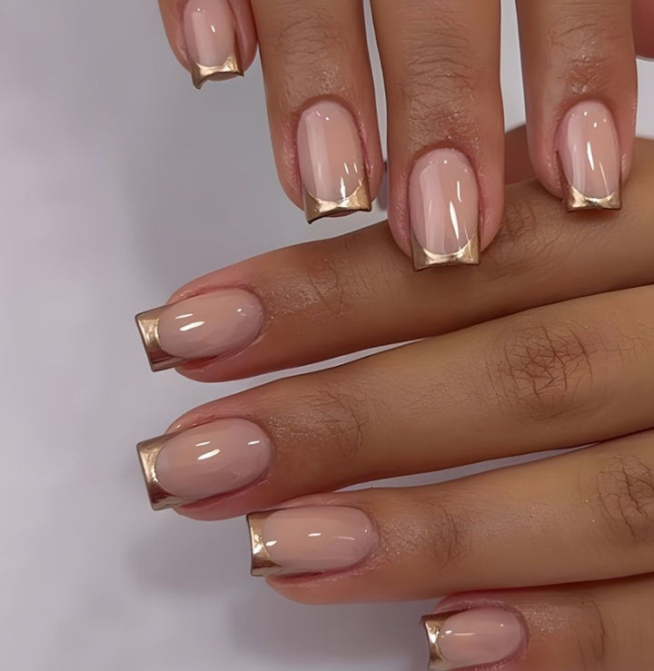 Classic French Tip Nail Enhancements Stornfield