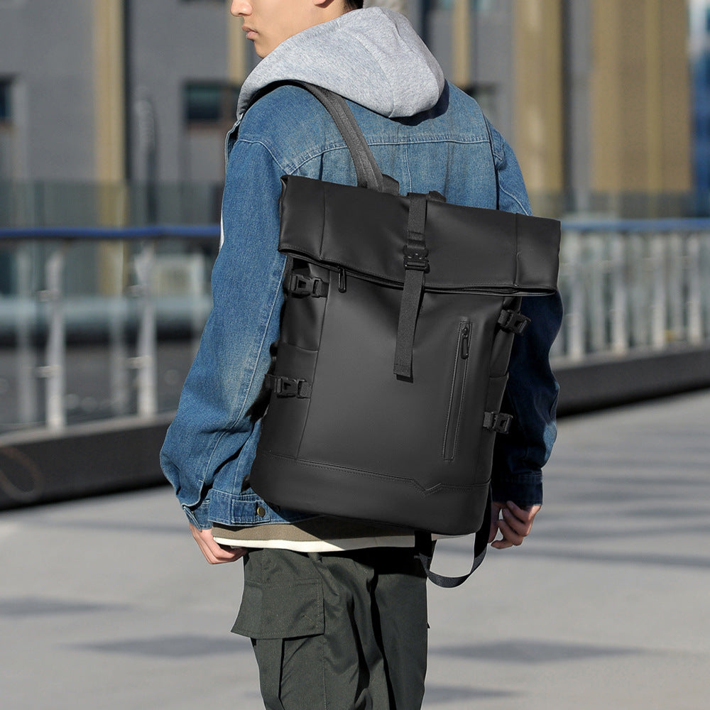 Stylish rolltop backpack with versatile organization compartments Stornfield