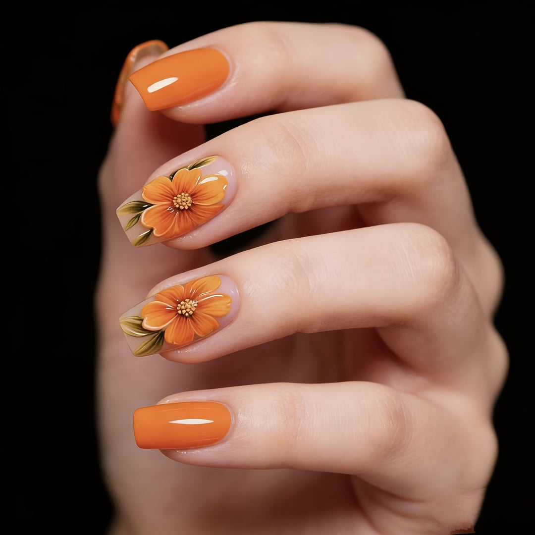 Artificial nails with floral design Stornfield