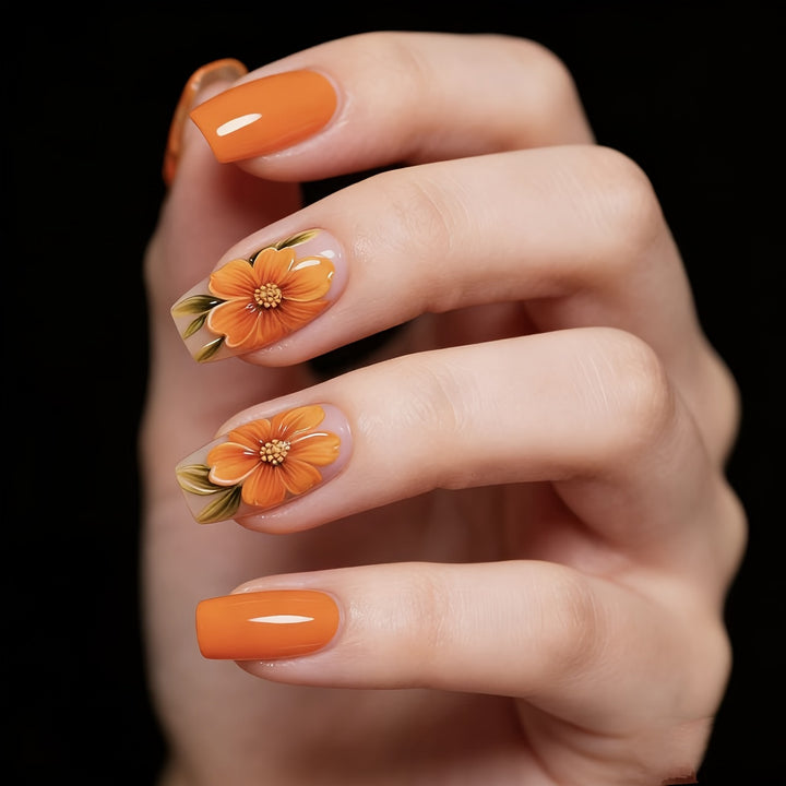 Artificial nails with floral design Stornfield