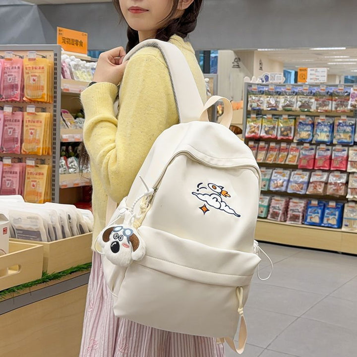 Fashionable backpack with artistic embroidery design Stornfield