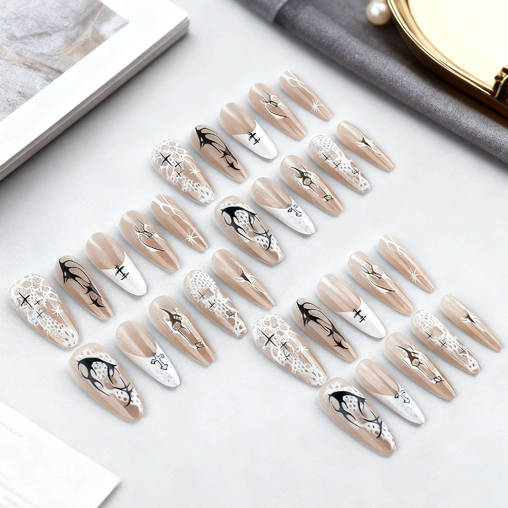Artistic Press-On Nail Art Stornfield