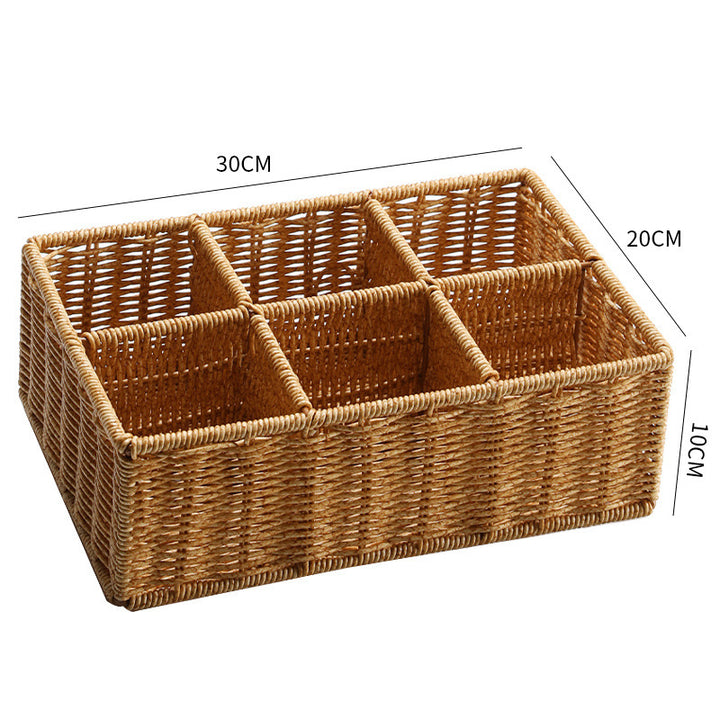 Multi-Sectional Woven Storage Basket Stornfield