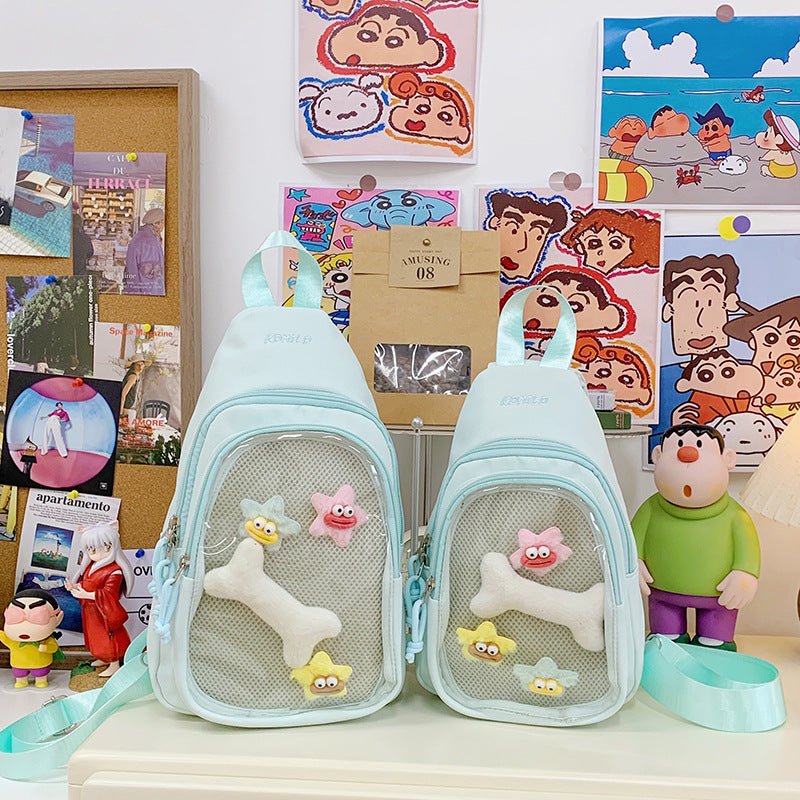Whimsical Cartoon-Themed Sling Backpack Stornfield