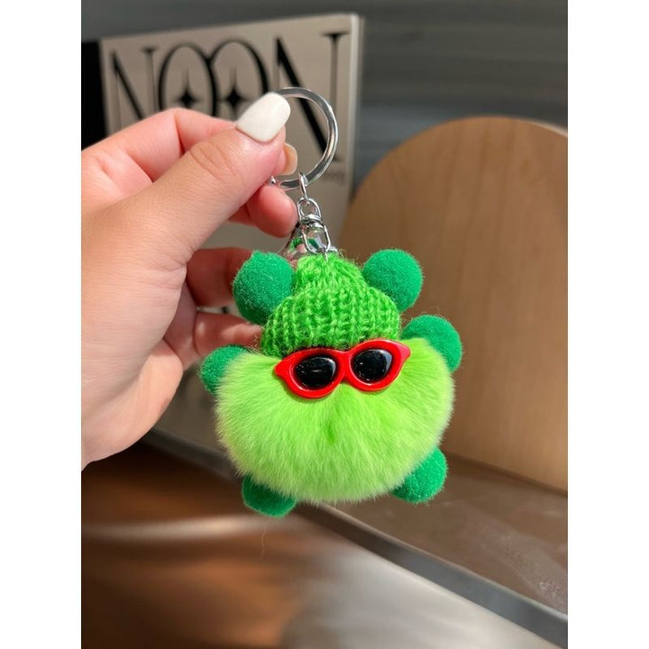 Fun and Playful Plush Cactus Keychain Stornfield