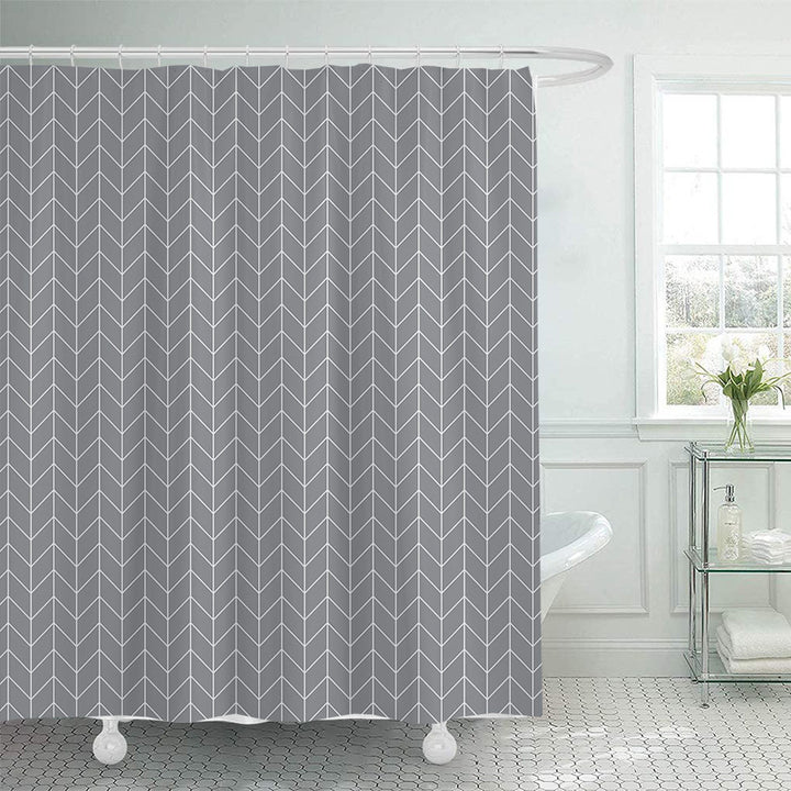 Modern Geometric Shower Curtain Stornfield