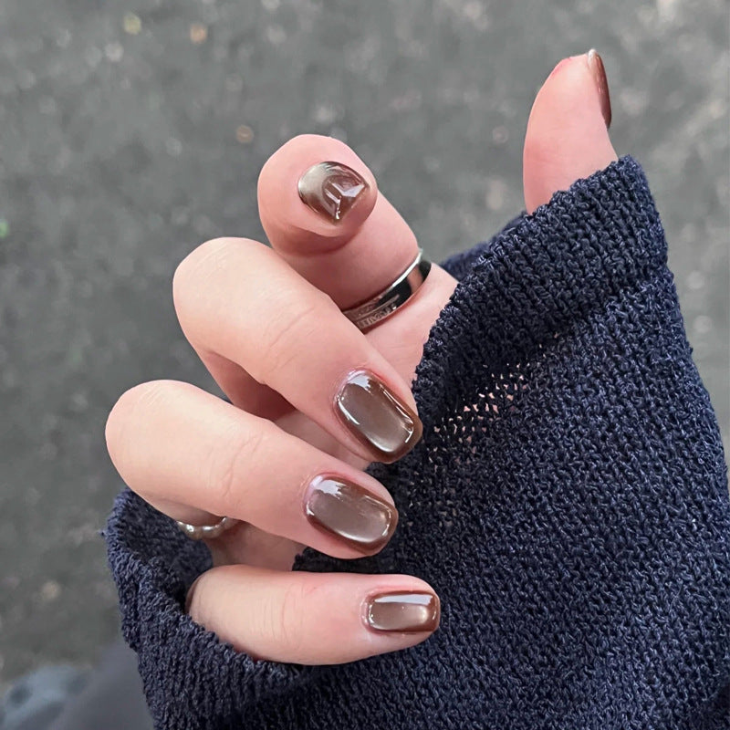 Elegant Glossy Press-On Nails Set Stornfield