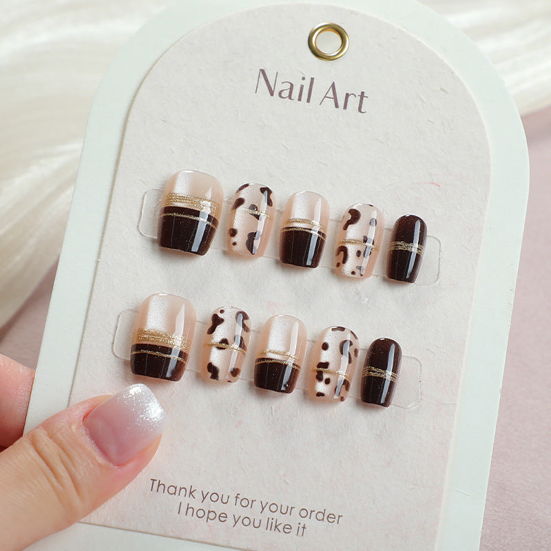 Contemporary Patterned Press-On Nail Art Set Stornfield