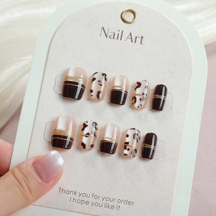Contemporary Patterned Press-On Nail Art Set Stornfield