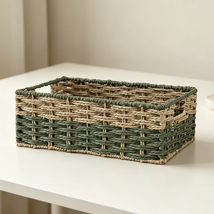 Handcrafted storage basket made of natural material Stornfield