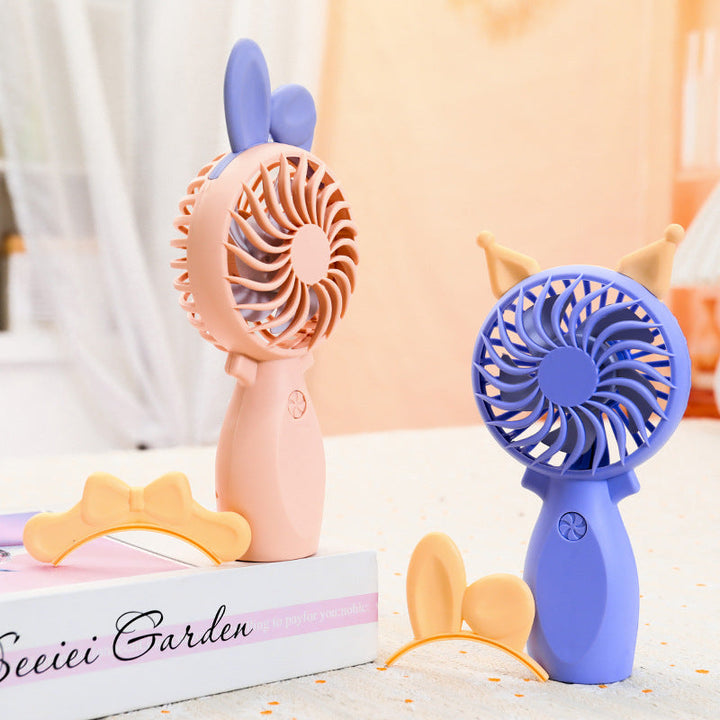 Ladies Portable Mini Hand Fan with Cute Design Stornfield