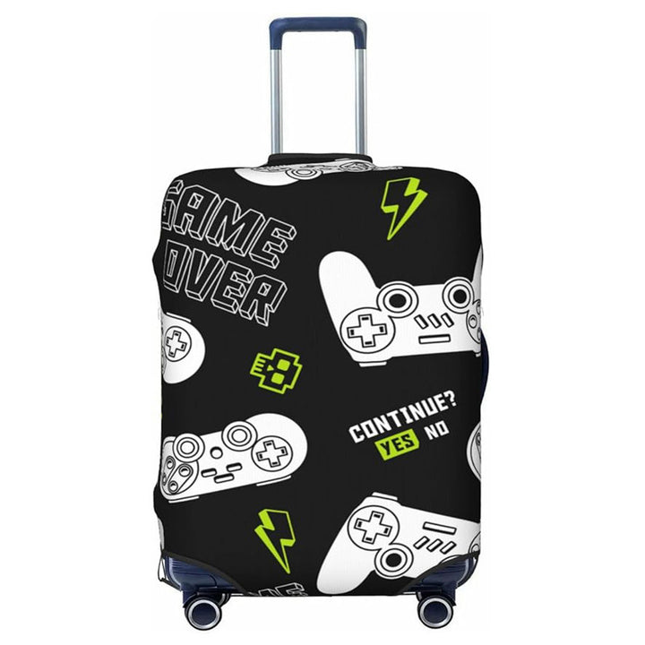 Unisex nan elastic Suitcase Cover with urban Doodle pattern, zipper and all-round protection for 4-wheel trolleys Stornfield