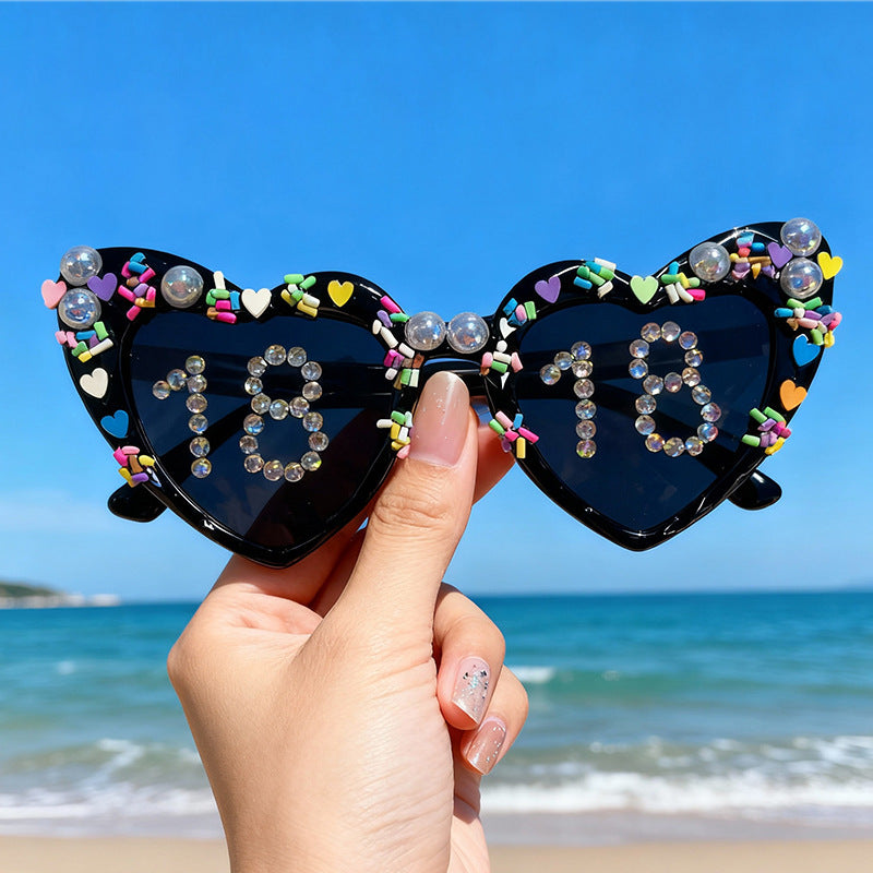 Fun Heart-Shaped Celebration Sunglasses Stornfield