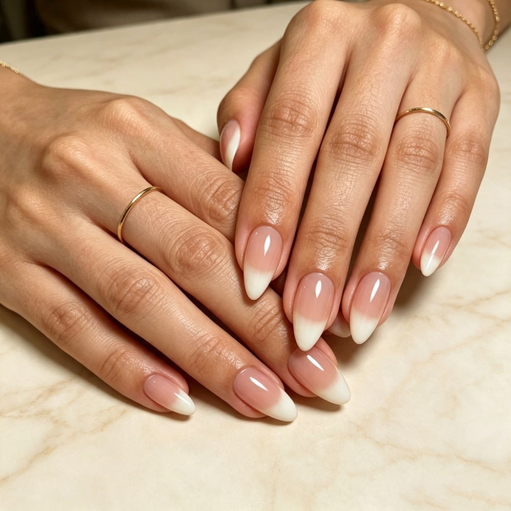 Artificial nails with pointed ombre design Stornfield