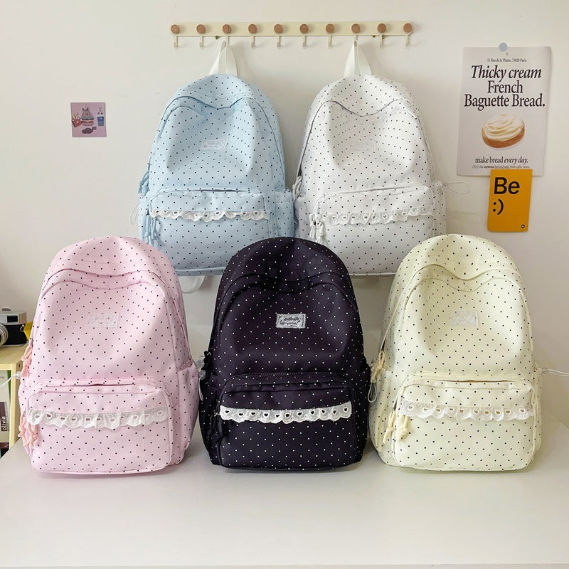 Cute Decorative Polka Dot Backpack Stornfield
