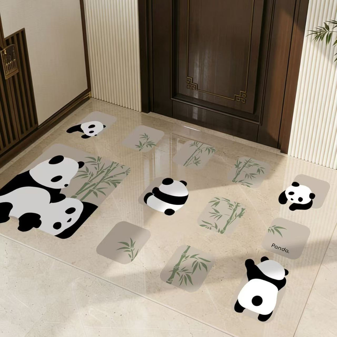 Playful Dinosaur-Themed Area Mat