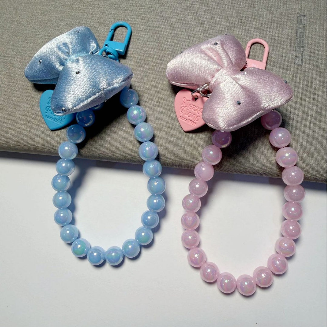 Stylish Beaded Keychain with Bow Stornfield
