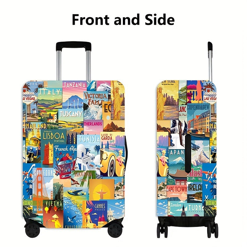 Vintage Travel-Inspired Hard Shell Suitcase Stornfield
