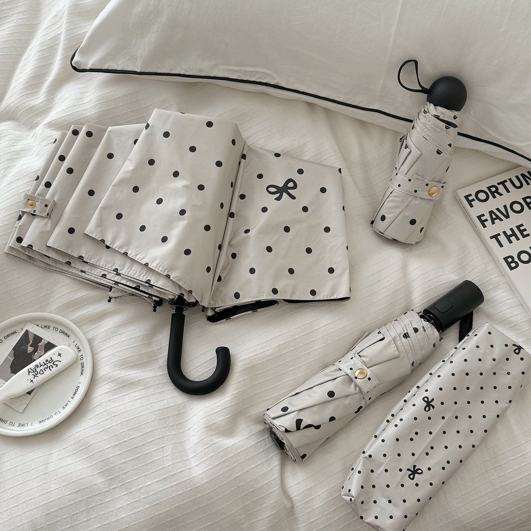 Ladies compact umbrella with stylish polka dot design Stornfield
