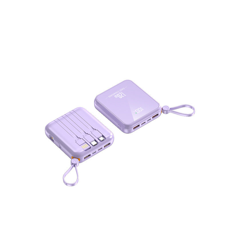 Portable power bank with integrated charging cable and LED display Stornfield