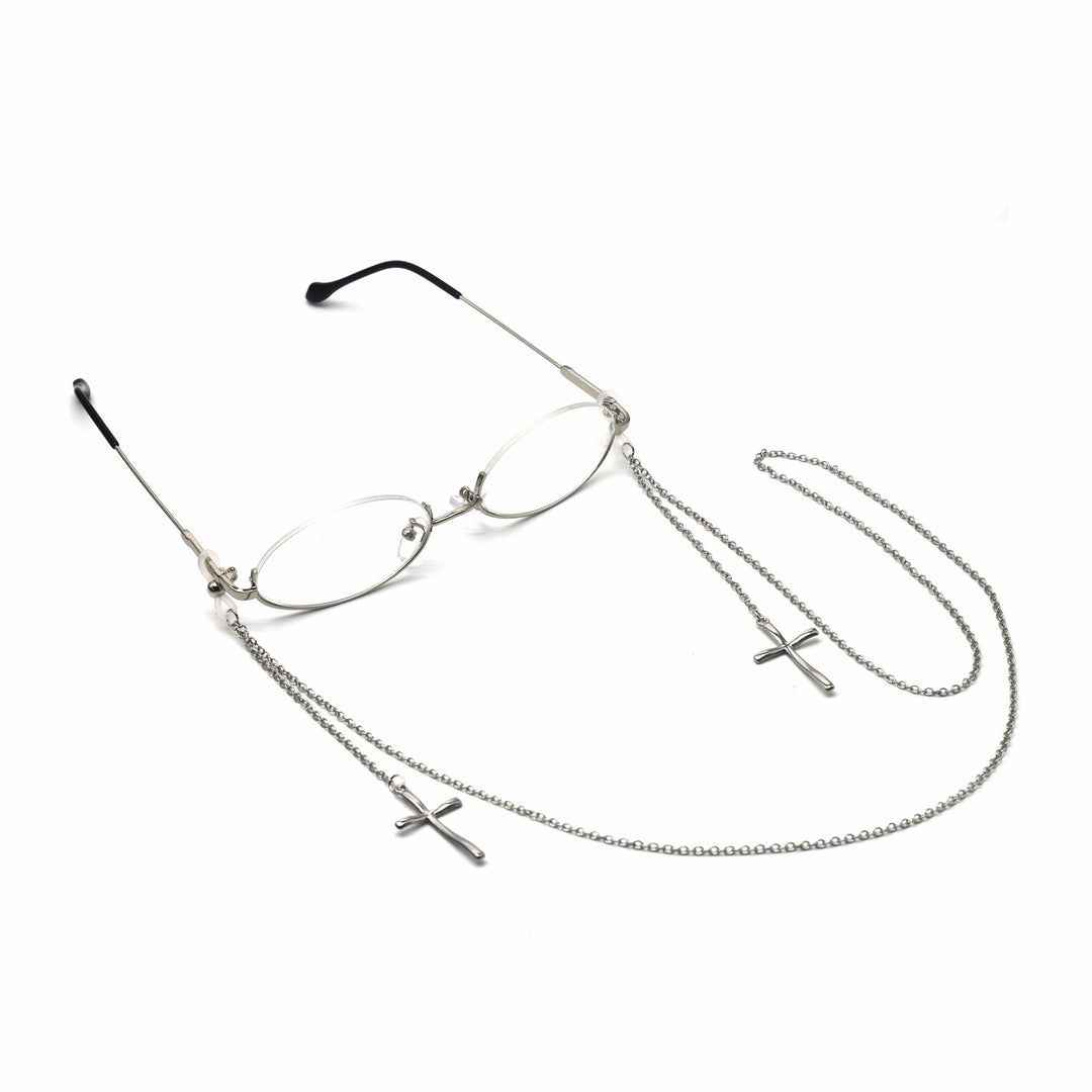 Elegant Cross-Design Chain Eyewear Holder Stornfield