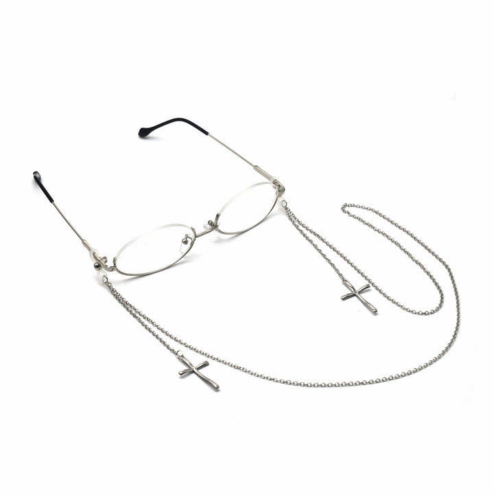 Elegant Cross-Design Chain Eyewear Holder Stornfield