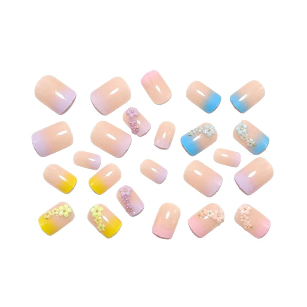 Artificial Nails in Stylish Flower Design Stornfield