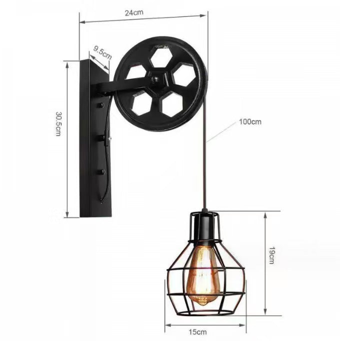 Industrial Vintage Wall Light Fixture