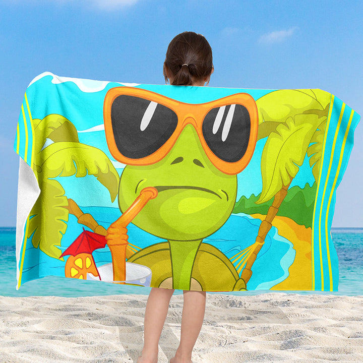 Beach towel with creative turtle design Stornfield