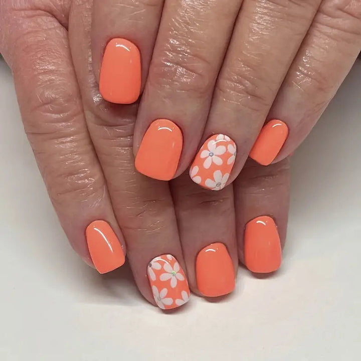 Decorative Floral Press-On Nail Set Stornfield